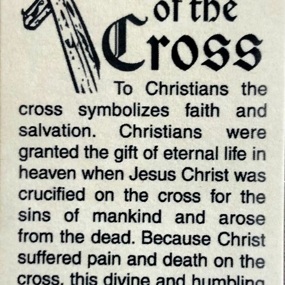 NWT Bronners Glass Gold Infinity Cross Hanging Ornament-glass- 4" x 2 1/2"x 1" - Picture 2 of 2